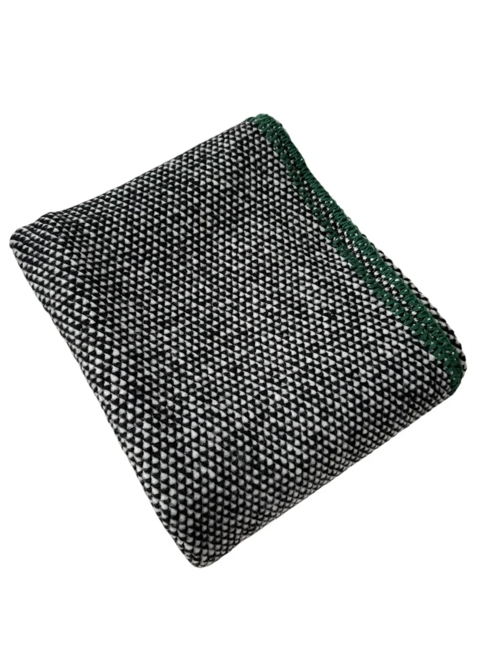 NEW Hearth & Hand with Magnolia Black Woven Stitched Edge Throw Blanket 50 x 60